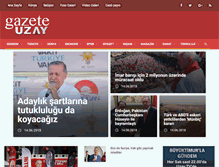 Tablet Screenshot of gazeteuzay.com